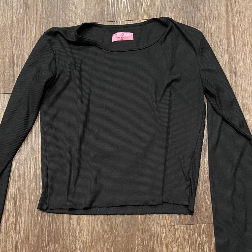 Black Long Sleeve Top